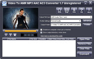 iWellsoft Video to AMR MP3 AAC Converter screenshot